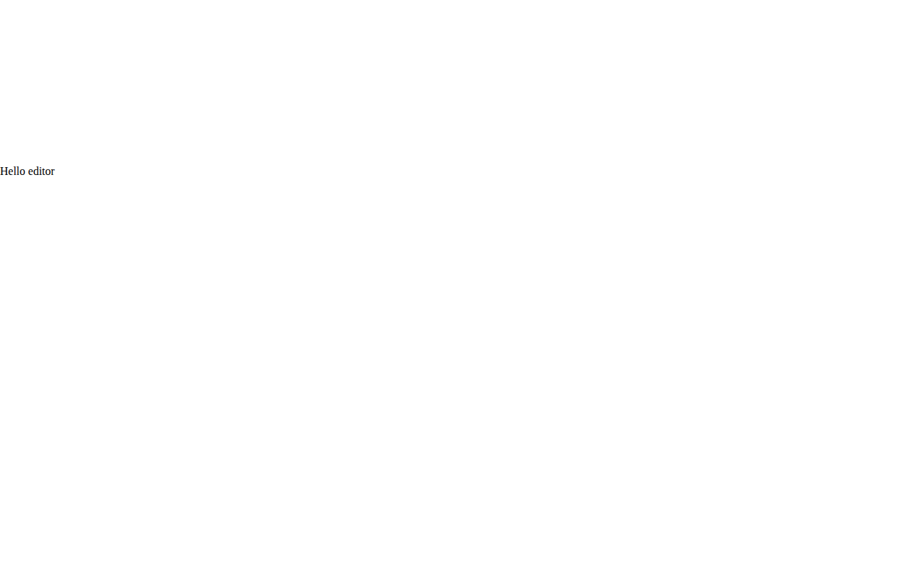 The Lexical benchmark application showing a bare editable surface with placeholder text and no toolbar